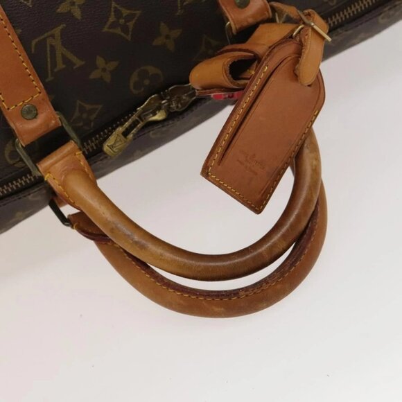 LOUIS VUITTON Monogram Keepall Bandouliere 50 Boston Bag M41416 LV Auth 132469 - Picture 8 of 16